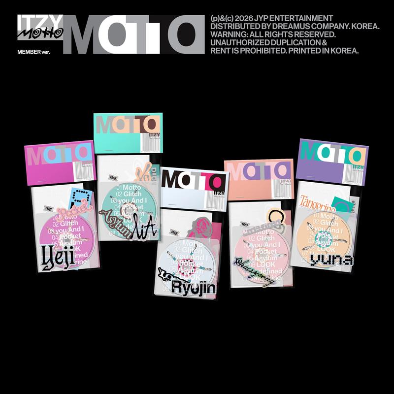 ITZY Motto MAKESTAR ラキドロ ユニット イェジ リュジン Motto (MEMBER Ver.) | FANS SHOP