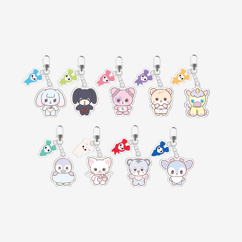 TDOONGZ SECRET ACRYLIC KEYRING - TWICE THE THRILL — Main product photo