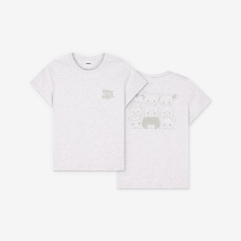 T-SHIRT (Gray) - TWICE THE THRILL — Main product photo