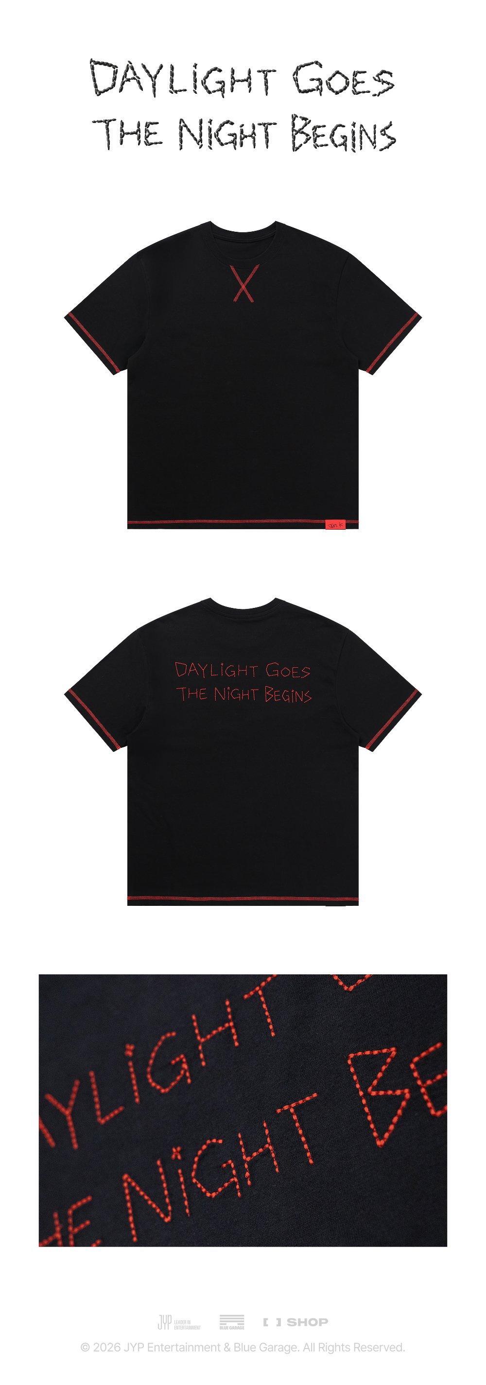 JUN. K - T-SHIRT - DAYLIGHT GOES, THE NIGHT BEGINS