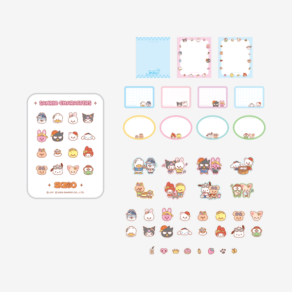 TIN CASE STICKY NOTE SET - SKZOO