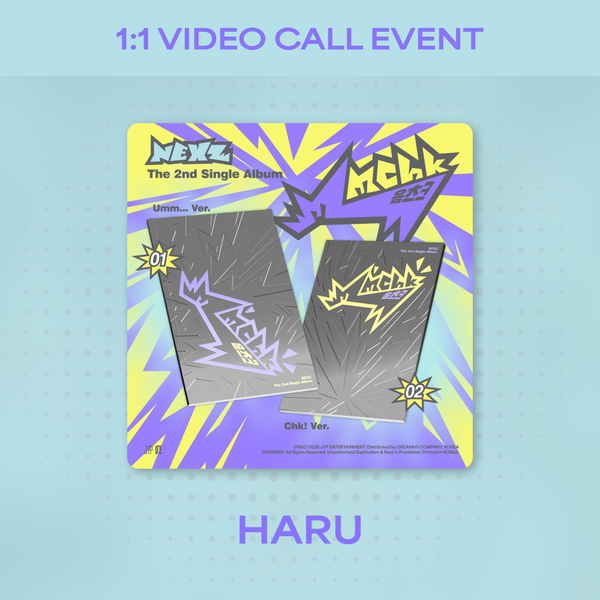 [MEET&CALL EVENT – VIDEO CALL: HARU] 2nd Single ALBUM Mmchk (Umm… Ver. / Chk! Ver.) - JUL 29