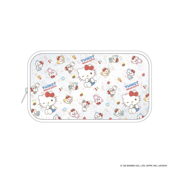 Glitter pouch - TWINZY×HELLO KITTY