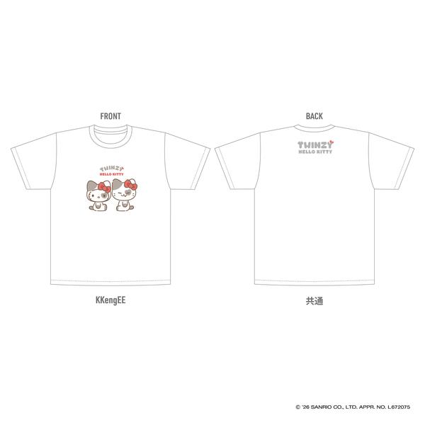 T-shirt - TWINZY×HELLO KITTY