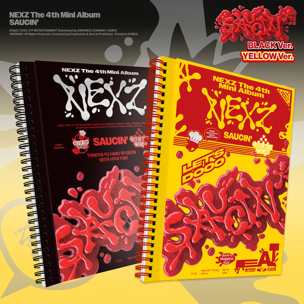The 4th Mini Album SAUCIN' (BLACK ver. / YELLOW ver.)