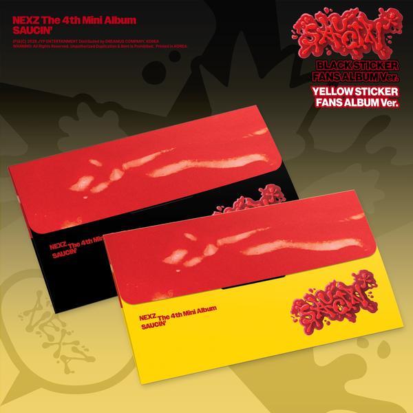 The 4th Mini Album SAUCIN' (BLACK STICKER FANS ALBUM ver. / YELLOW STICKER FANS ALBUM ver.)