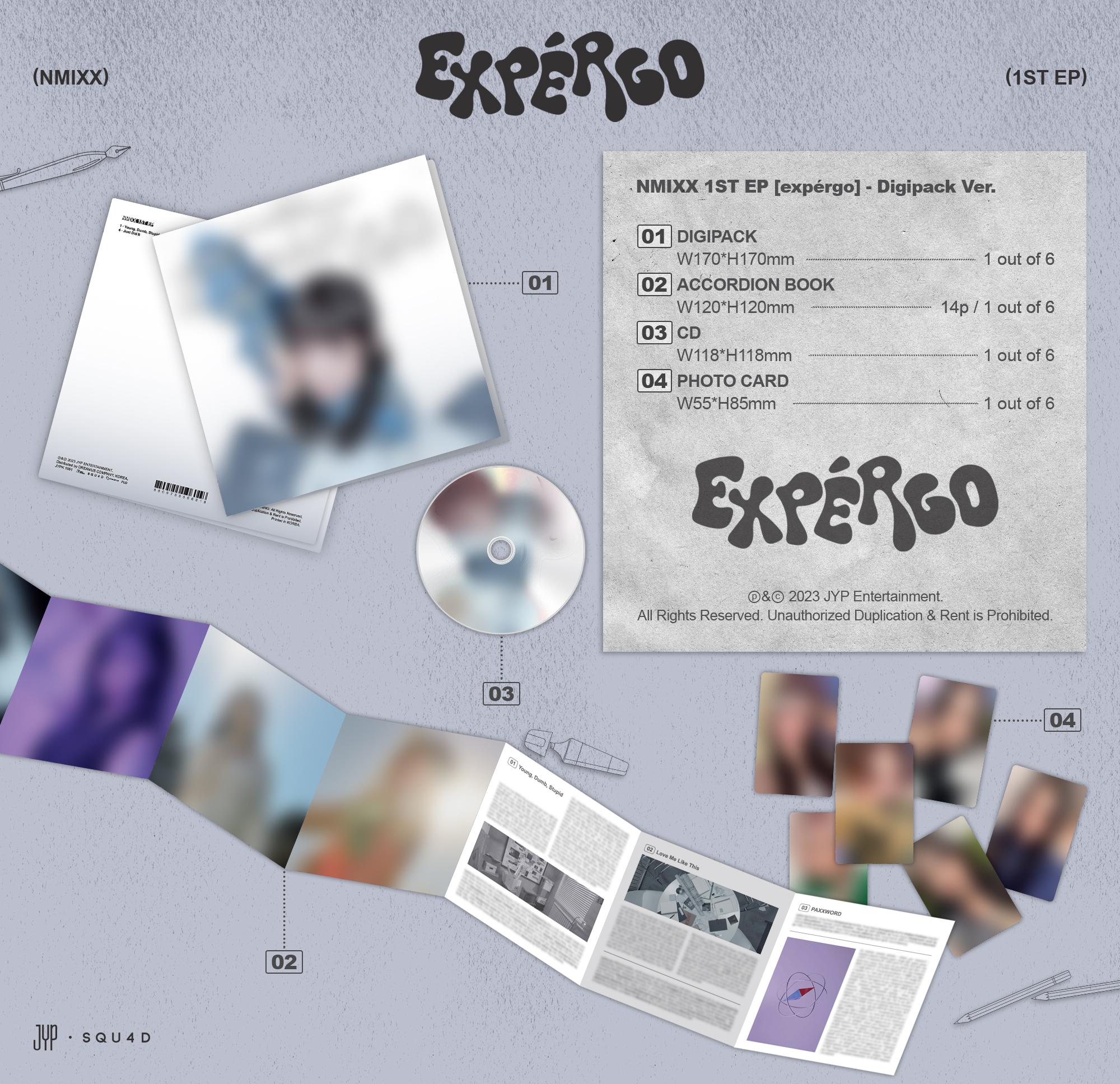 1st EP expérgo (Digipack Ver.) | FANS SHOP