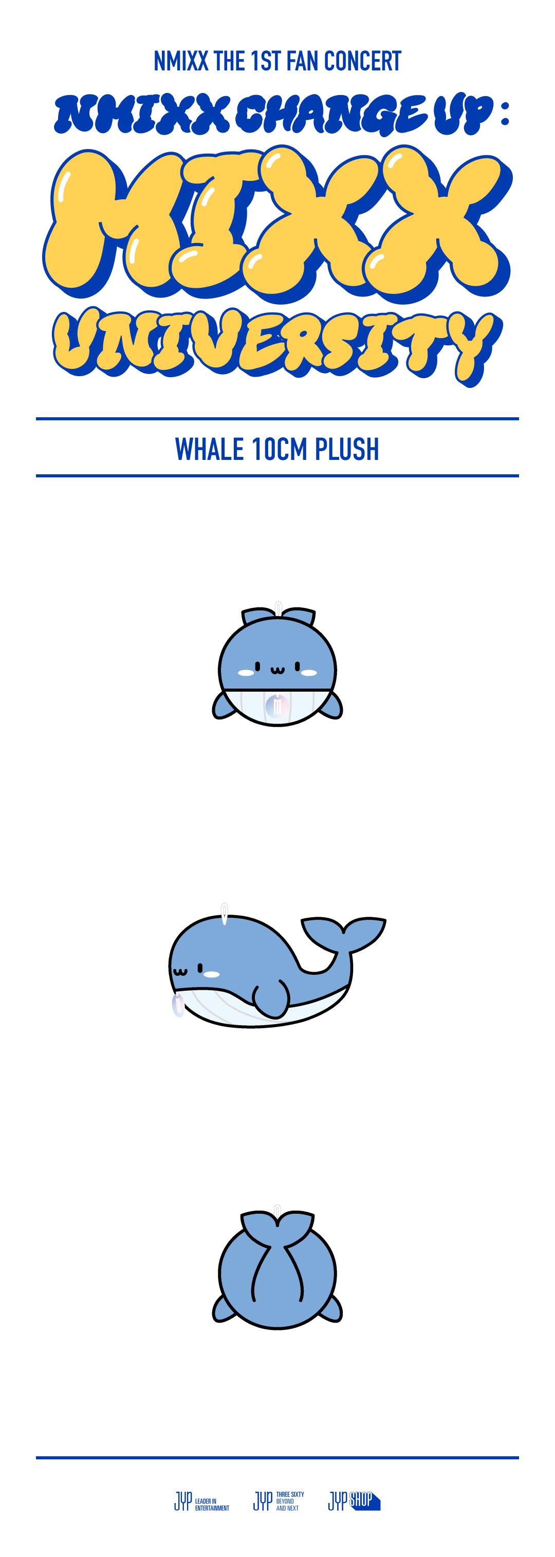 アイドル NMIXX WHALE PLUSH 10CM Ver. WHALE PLUSH 10CM Ver. - MIXX UNIVERSITY | FANS SHOP