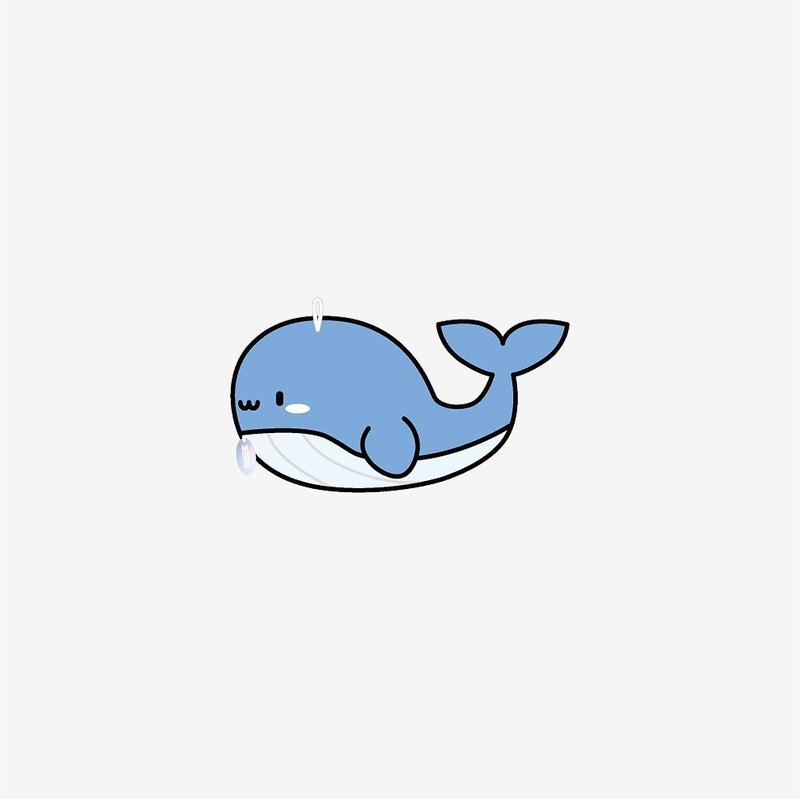 WHALE PLUSH 10CM Ver. - MIXX UNIVERSITY | FANS SHOP