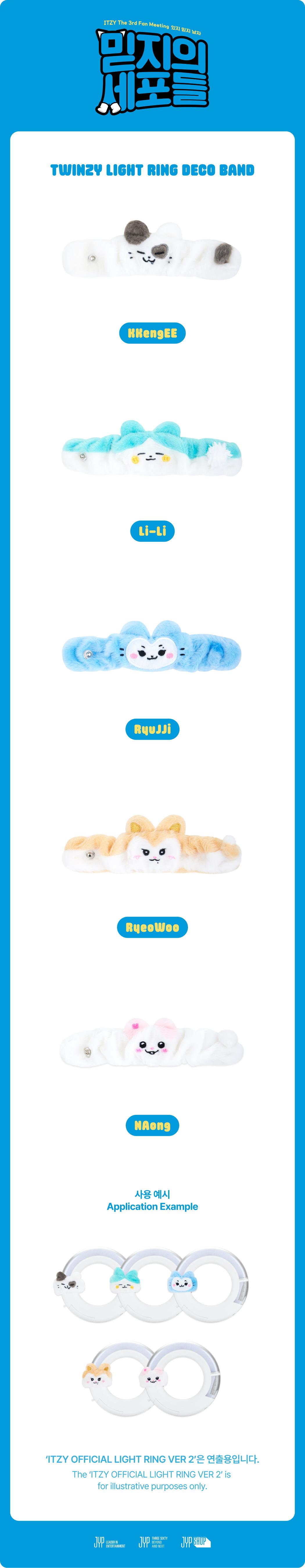 ITZY TWINZY LIGHT RING DECO BAND - MIDZY′S CELLS | FANS SHOP