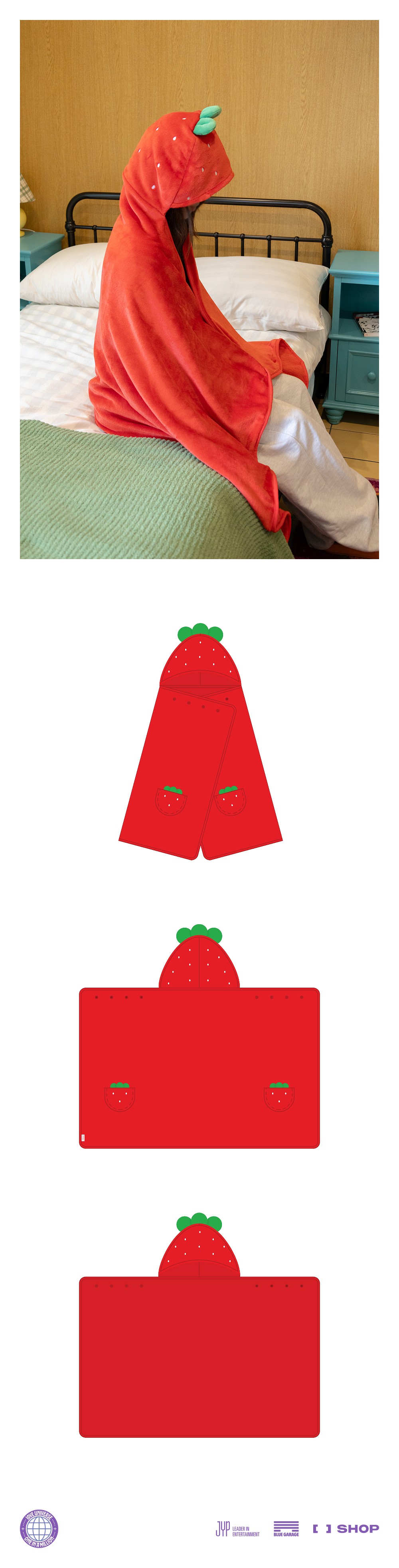 CHAEYONG ライブグッツ CHAEYOUNG STRAWBERRY BLANKET - 10VE UNIVERSE | FANS SHOP