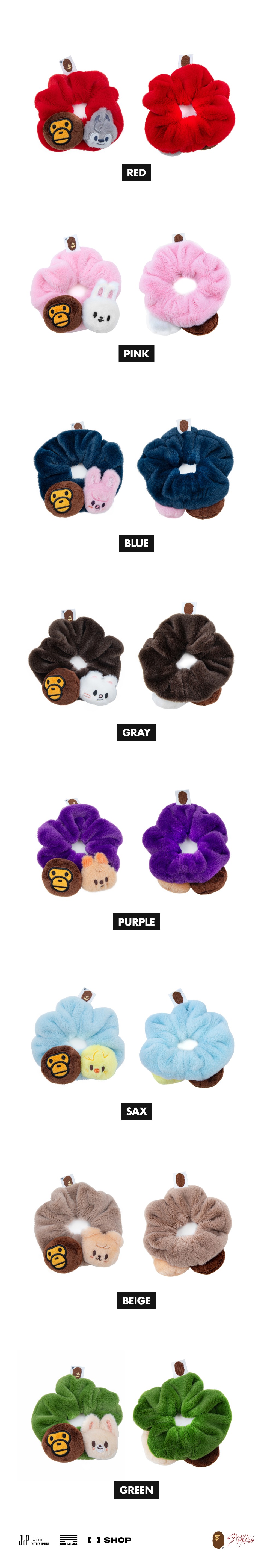 BAPE X Stray Kids SCRUNCHIES - BAPE X Stray Kids | FANS SHOP
