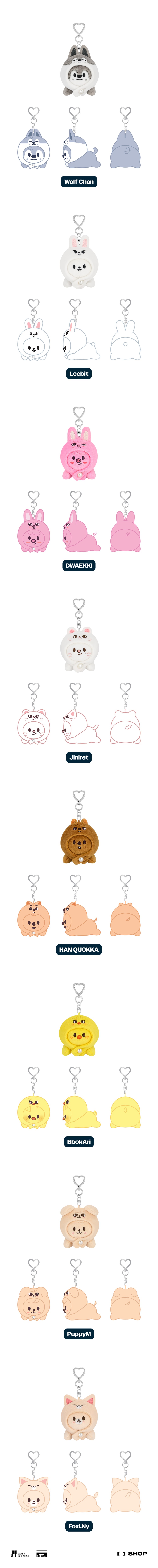 SKZOO KEYRING LYING Ver. - celebrATE | FANS SHOP