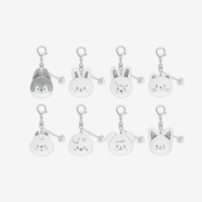 SKZOO FACE KEYRING SILVER Ver. - celebrATE | FANS SHOP