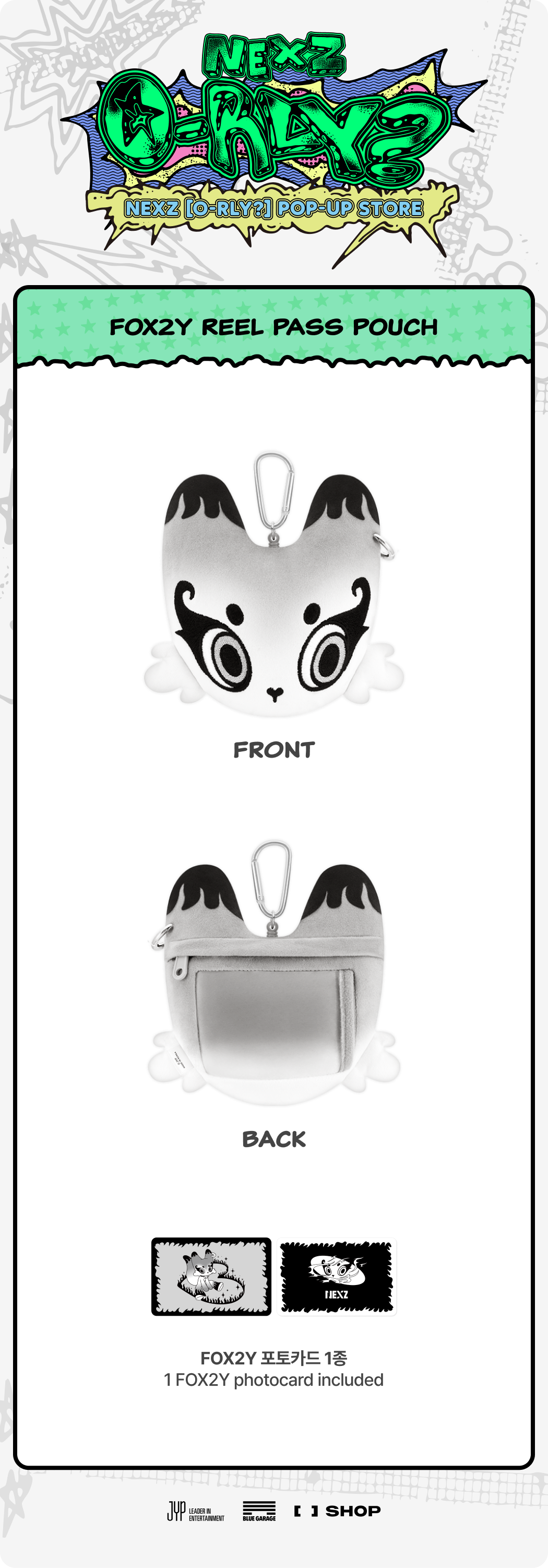 NEXZ] FOX2Y REEL PASS POUCH - [O-RLY?] POP-UP STORE | Official K